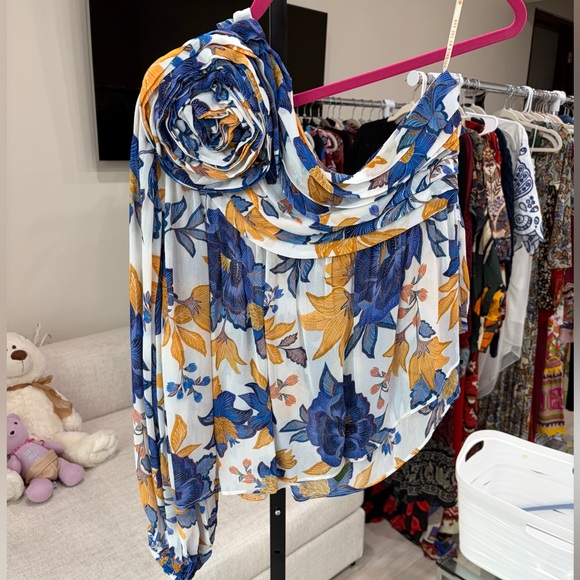FARM RIO one-shoulder floral print top - Picture 3 of 14